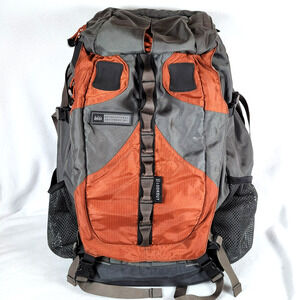 Rei Lookout Hiking Trail 41L Zip Backpack Orange Camping Outdoor Explore Tour